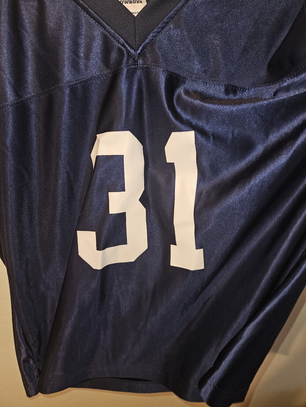 Cowboys For Her Womans V Neck Cropped "R. Williams #31" Jersey Size L